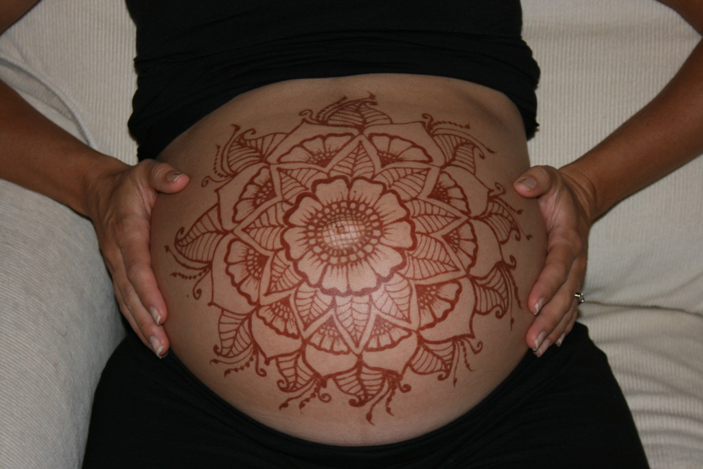 Feeling Beautiful before Birth with Henna