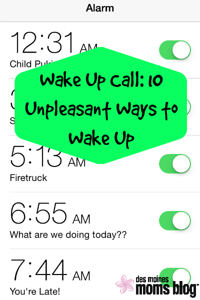 Wake-Up Call: 10 Unpleasant Ways to Wake Up