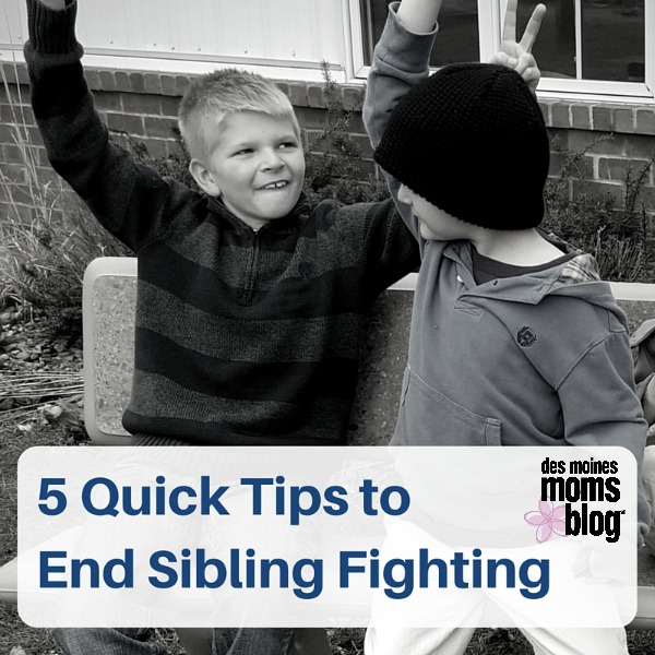 5 Quick Tips toEnd Sibling Fighting Des Moines Moms Blog