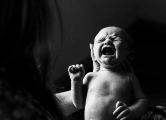 newborn crying