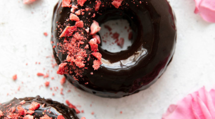 flourless chocolate donut Valentines Day